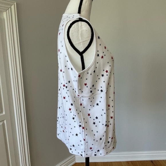 Croft & Barrow extra large red white and blue tank stars July 4th  fireworks - Picture 4 of 8